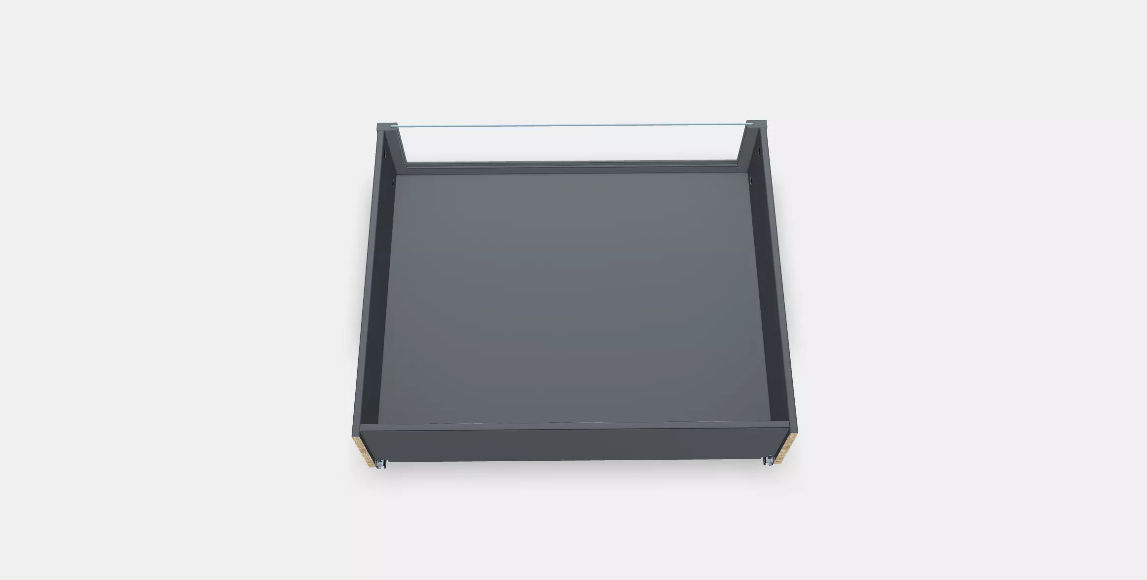 KOMPLEMENT Drawer with glass front 4 Low-poly 3D model_0