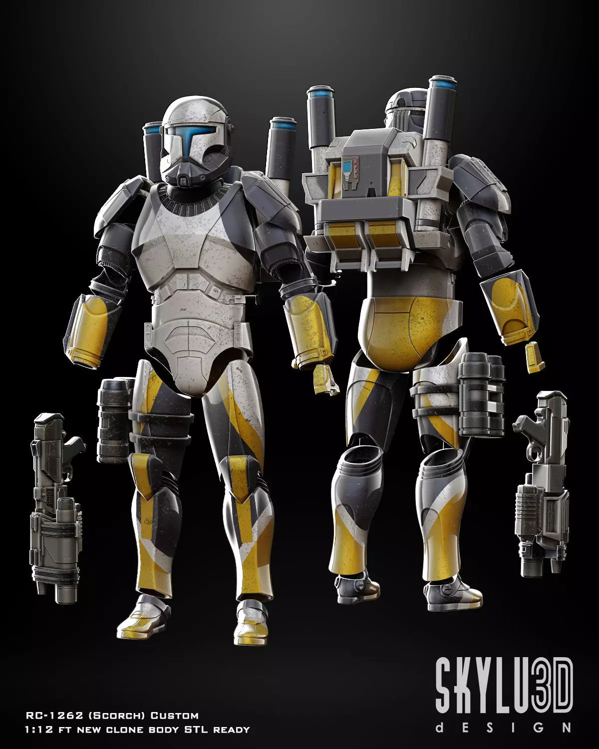 RC-1262 Commando Scorch One12 Scale Custom Files 3D print model_0