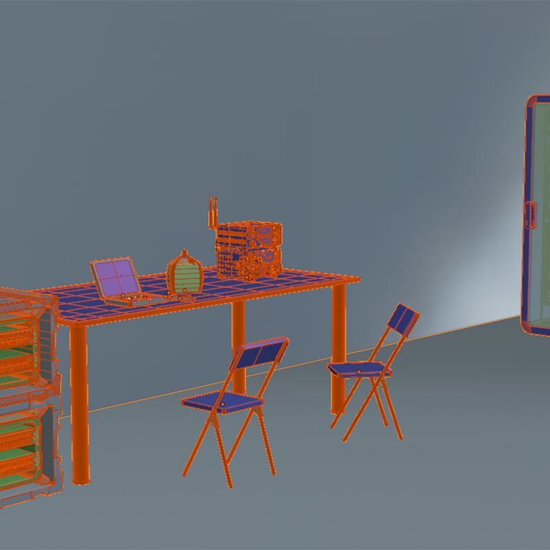 MILITARY COMMUNICATION ROOM 3D model_7