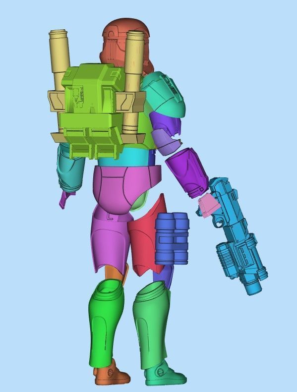 RC-1262 Scorch One6 Scale fit narrow body figure armor files 3D print model_1