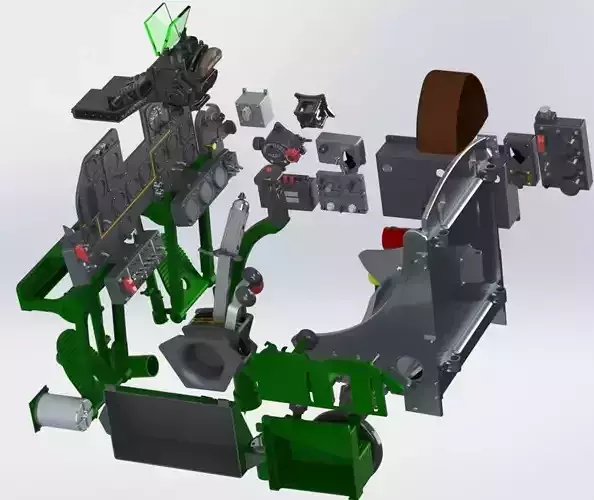 P47 razorback complete cockpit  3D print model