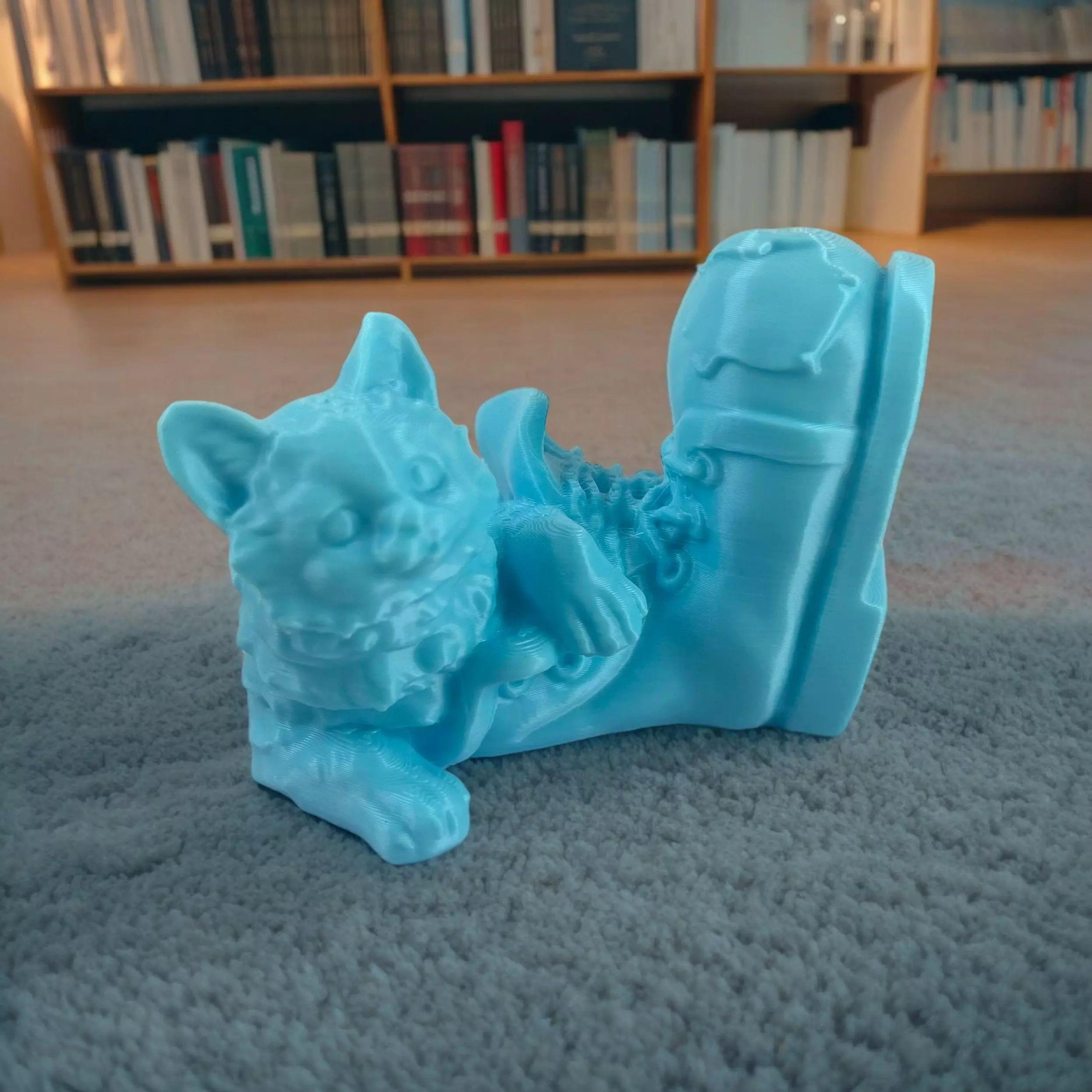 Cat in a big boot 3D print model