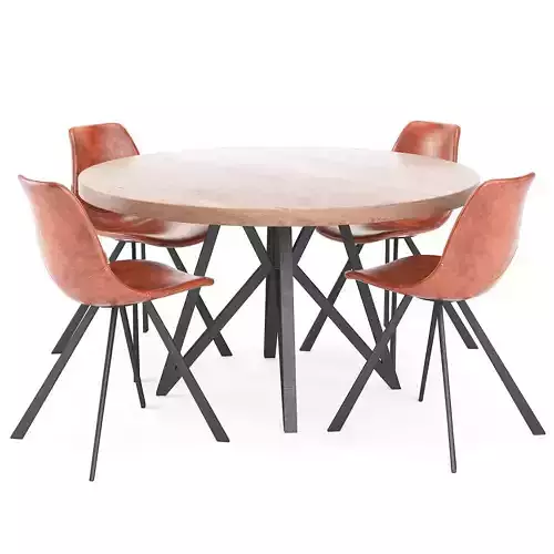 Dining Room Interior Dining Table 3D model