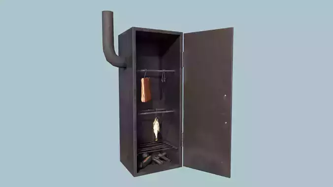 Smokehouse  Low-poly 3D model