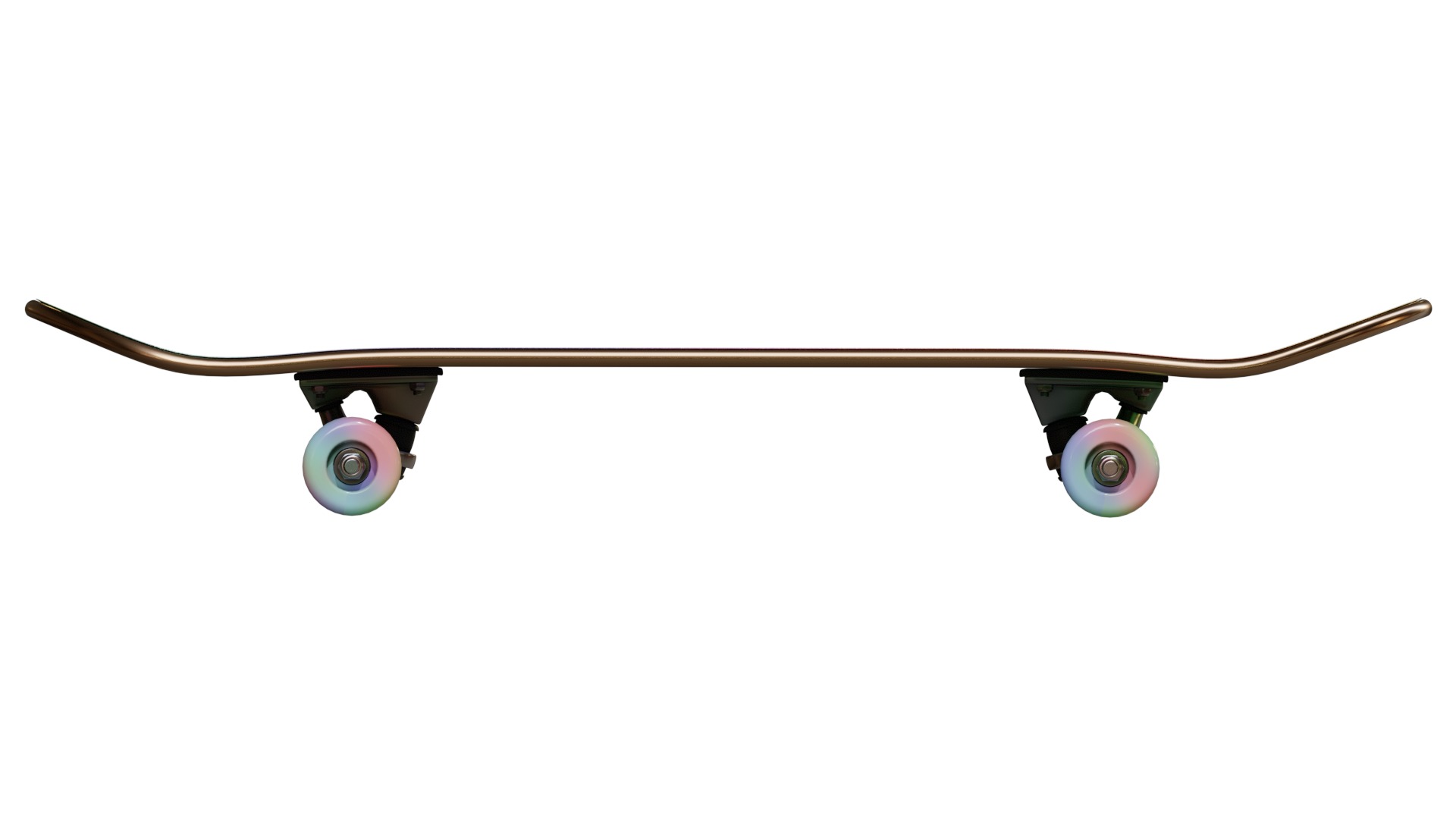 Luxury Skateboard Low-poly 3D model_6