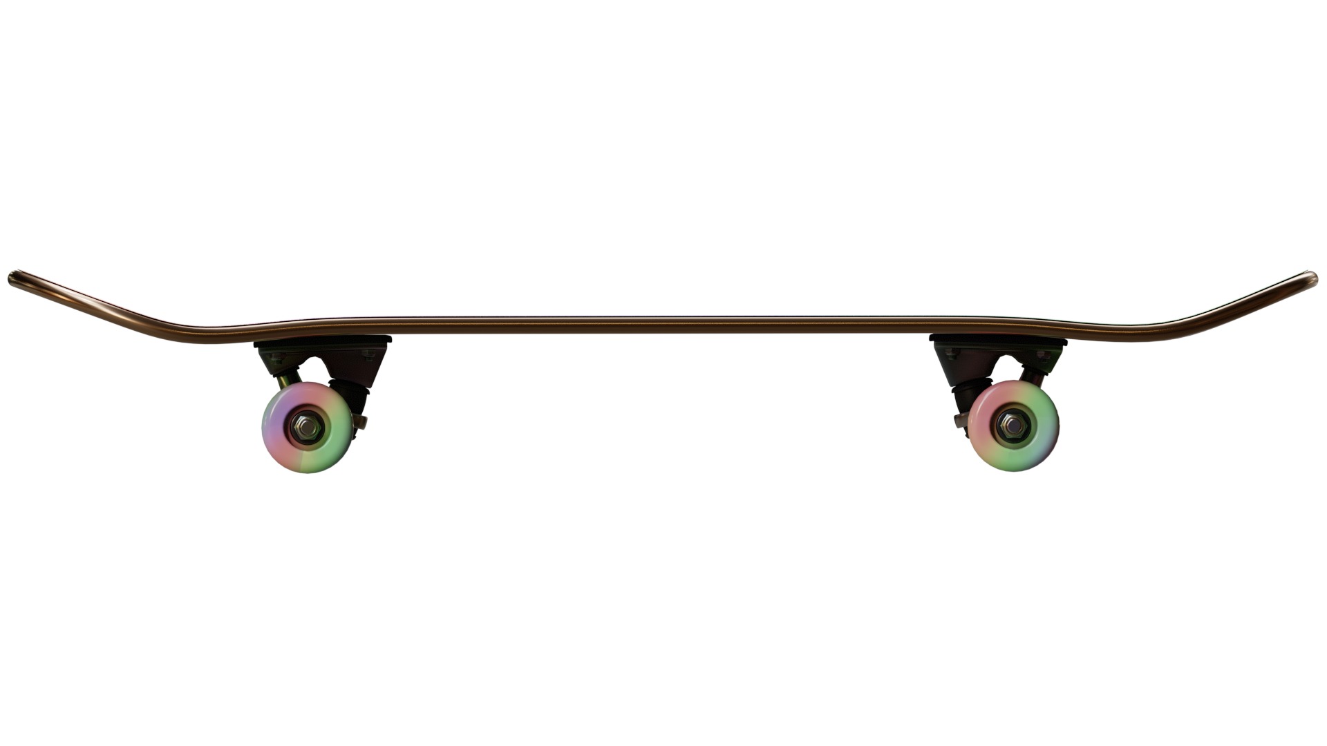 Luxury Skateboard Low-poly 3D model_8