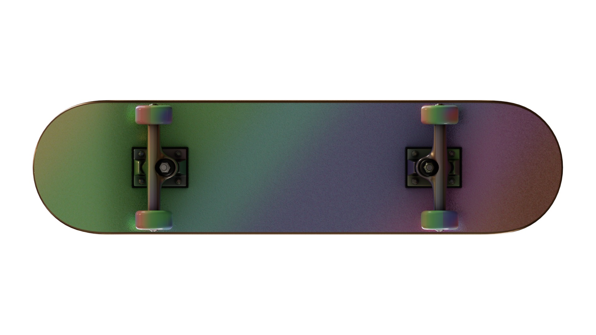 Luxury Skateboard Low-poly 3D model_7