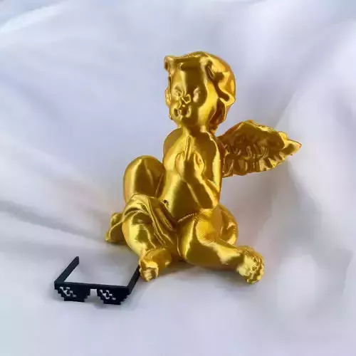 Angel middle finger 3D print model