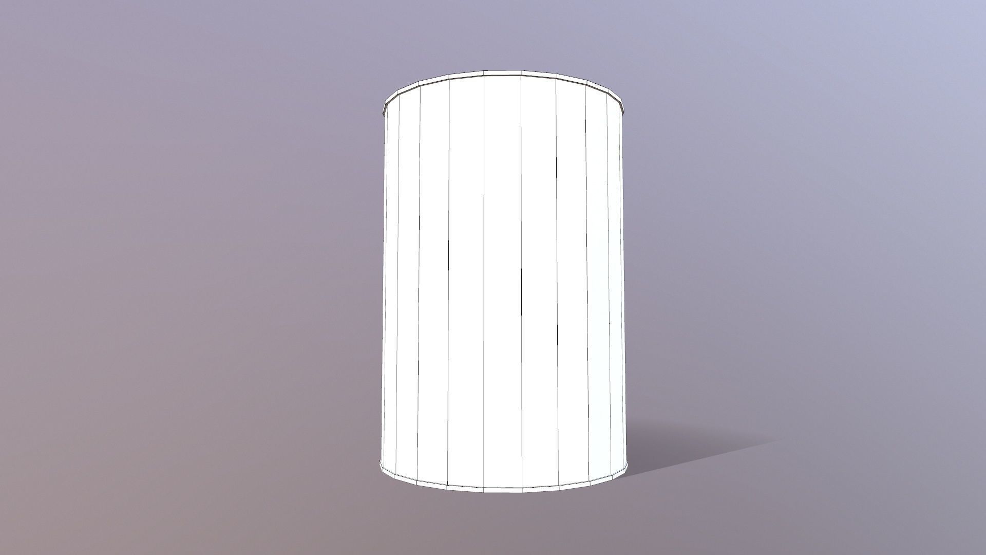 Oil Drum Low-poly 3D model_8