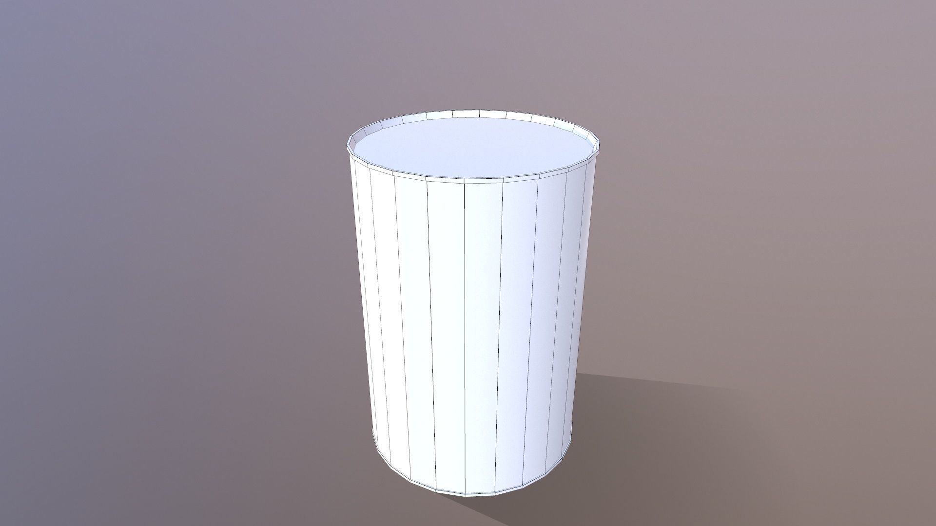 Oil Drum Low-poly 3D model_7