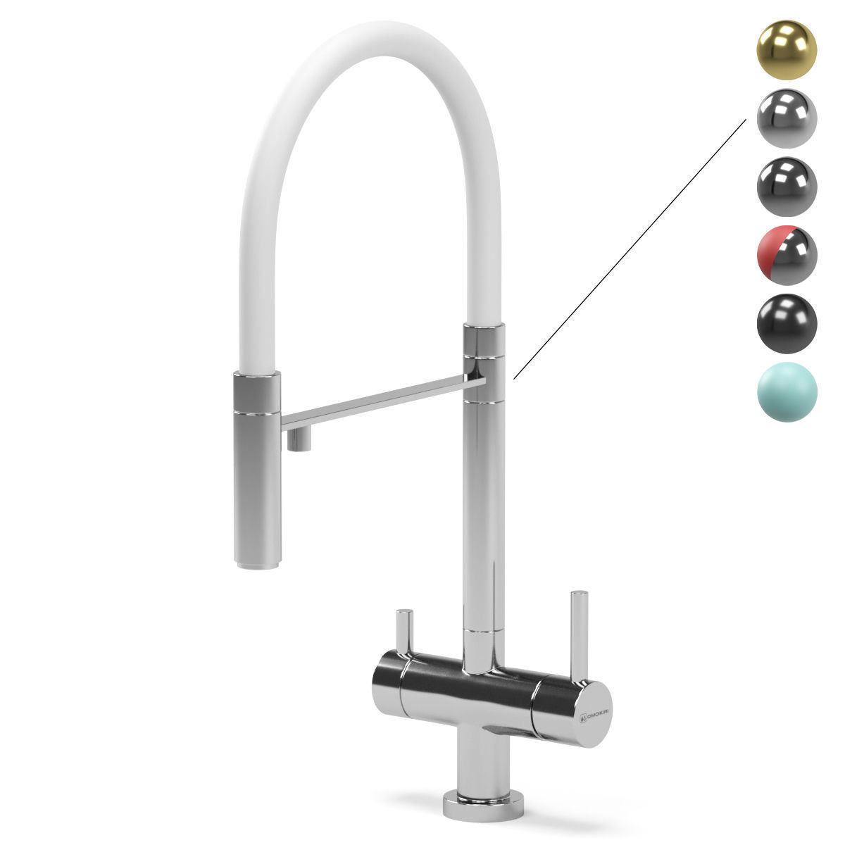 OMOIKIRI kitchen faucet - Kanto 3D model_2