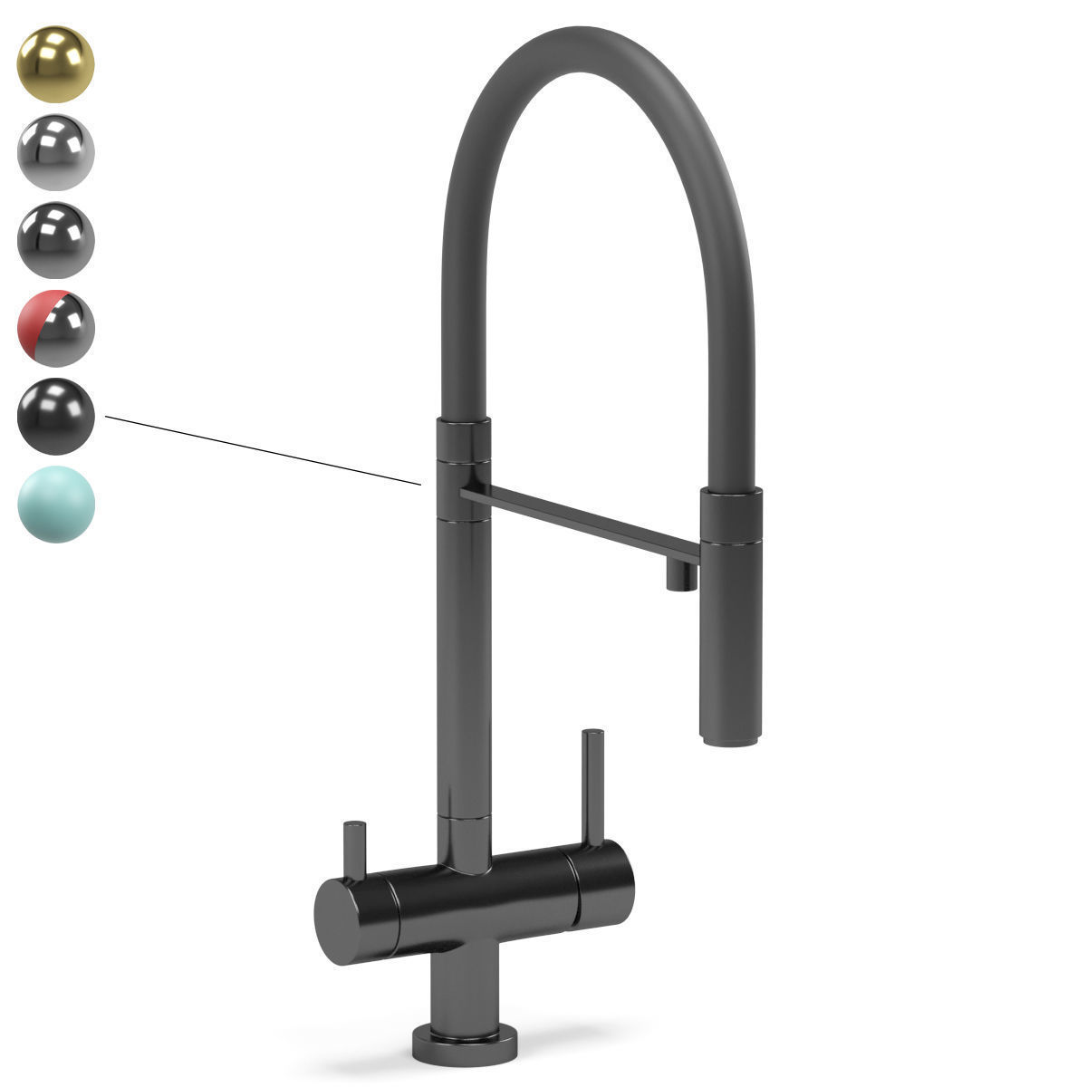 OMOIKIRI kitchen faucet - Kanto 3D model_4