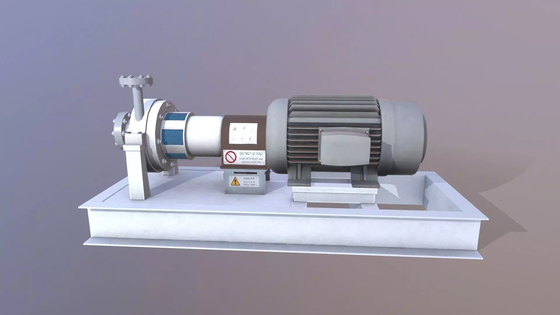 Pump 3D Model Low-poly 3D model_0