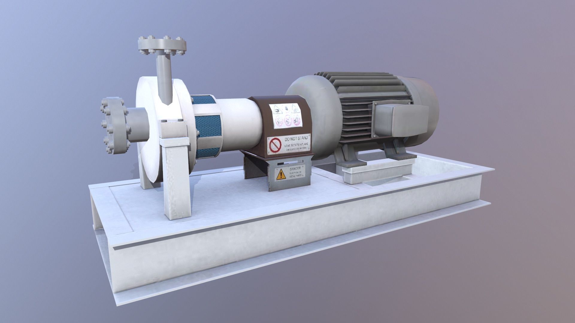 Pump 3D Model Low-poly 3D model_9