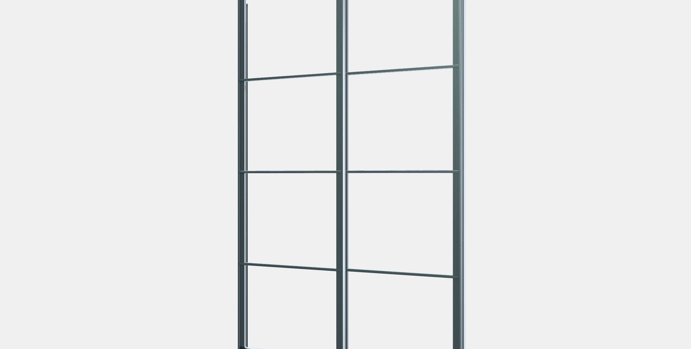 PAX Pair of sliding door frames w rail Low-poly 3D model_13