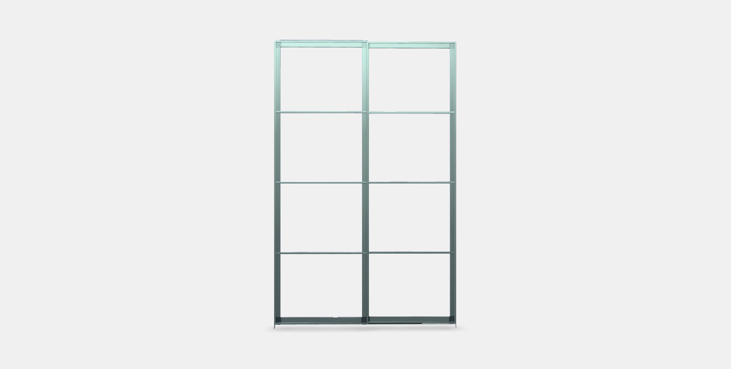 PAX Pair of sliding door frames w rail Low-poly 3D model_10