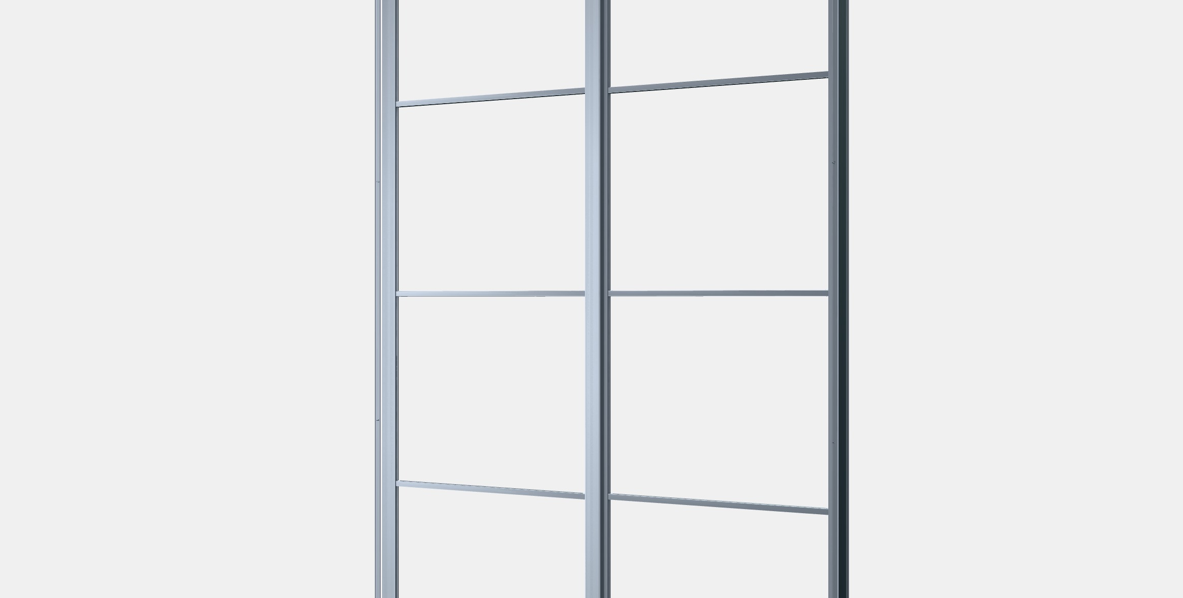 PAX Pair of sliding door frames w rail Low-poly 3D model_6