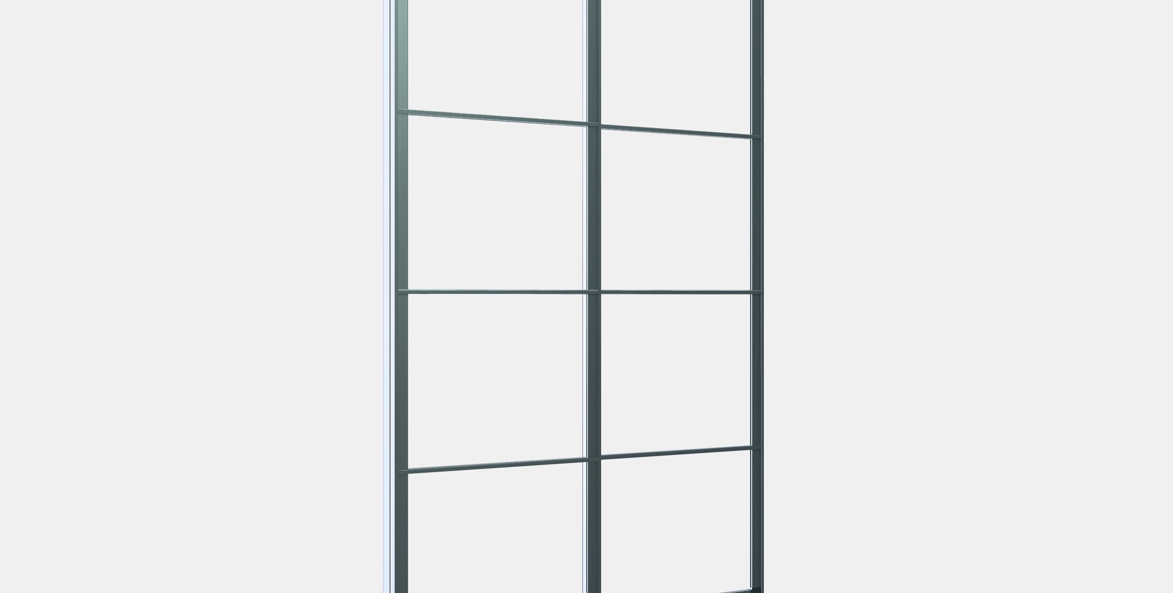 PAX Pair of sliding door frames w rail Low-poly 3D model_9