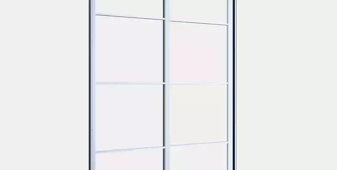 PAX Pair of sliding door frames w rail