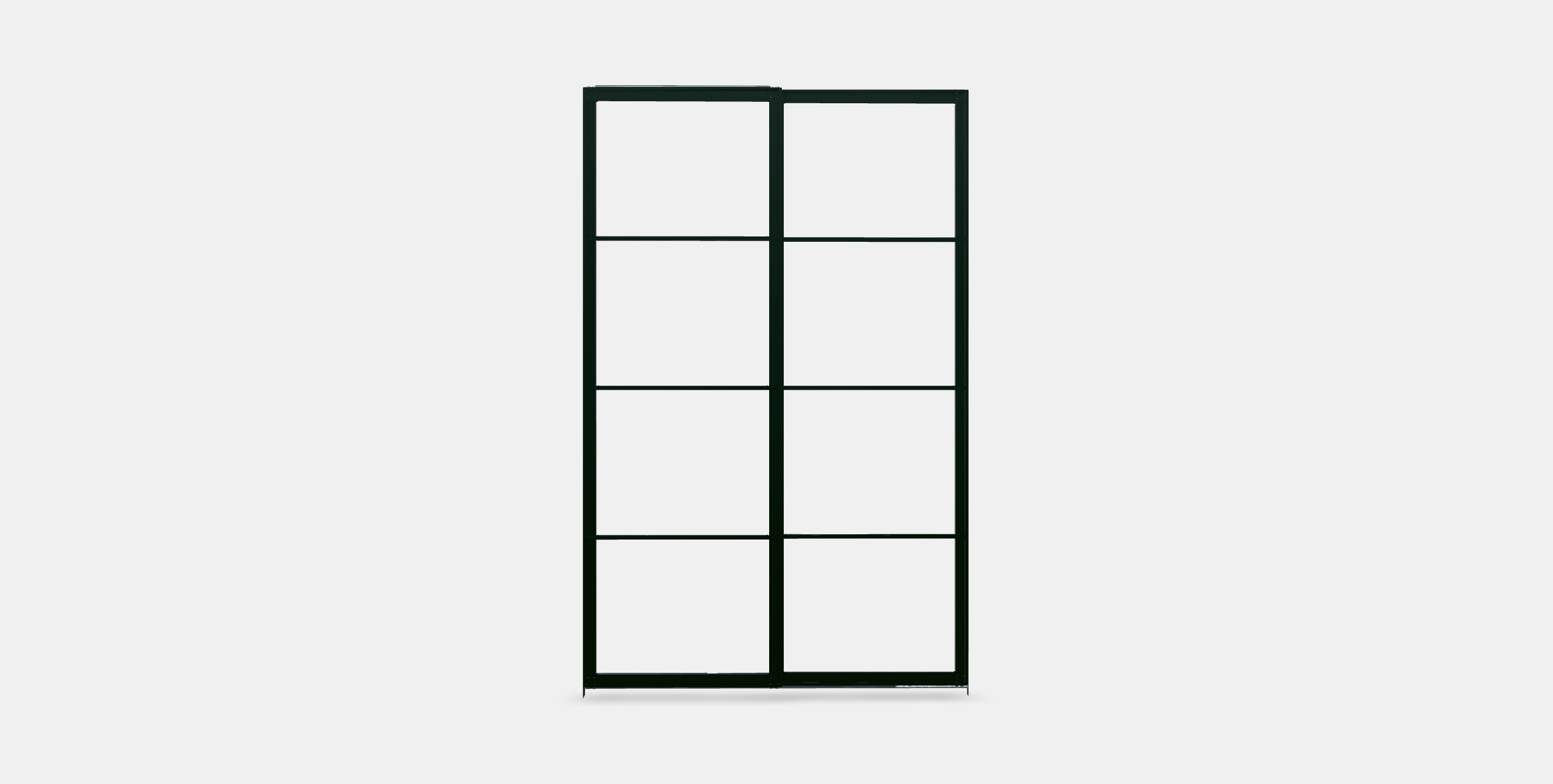 PAX Pair of sliding door frames w rail 2 Low-poly 3D model_10