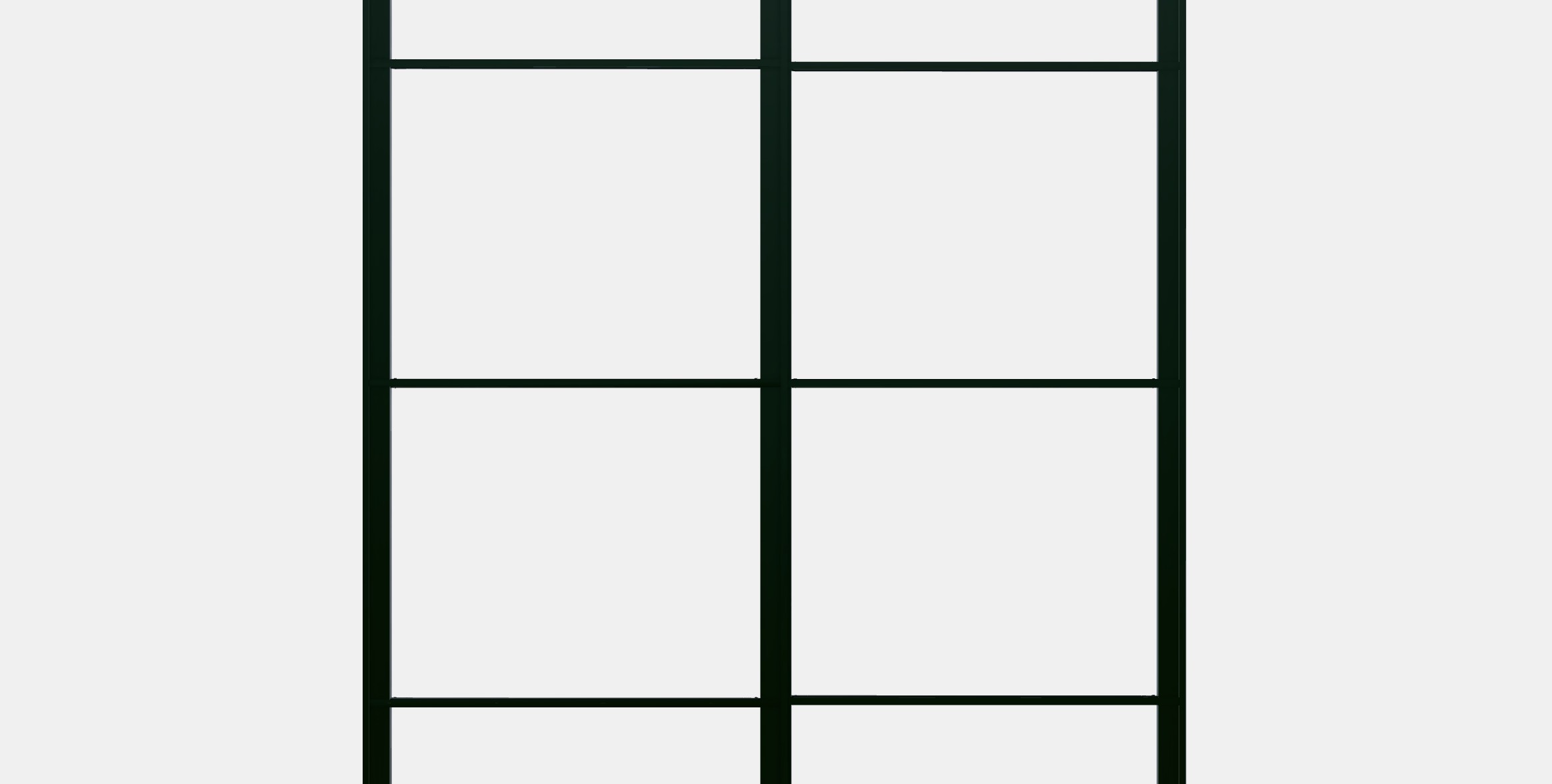 PAX Pair of sliding door frames w rail 2 Low-poly 3D model_11