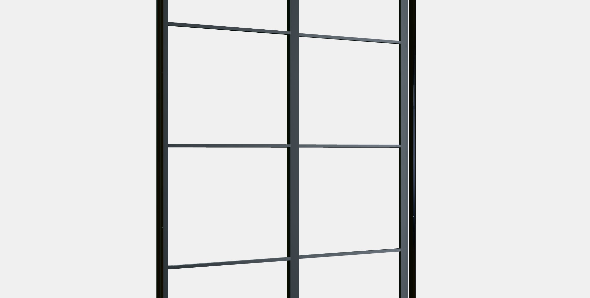 PAX Pair of sliding door frames w rail 2 Low-poly 3D model_2