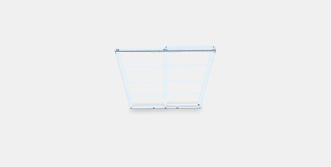 PAX Pair of sliding door frames w rail 3 Low-poly 3D model