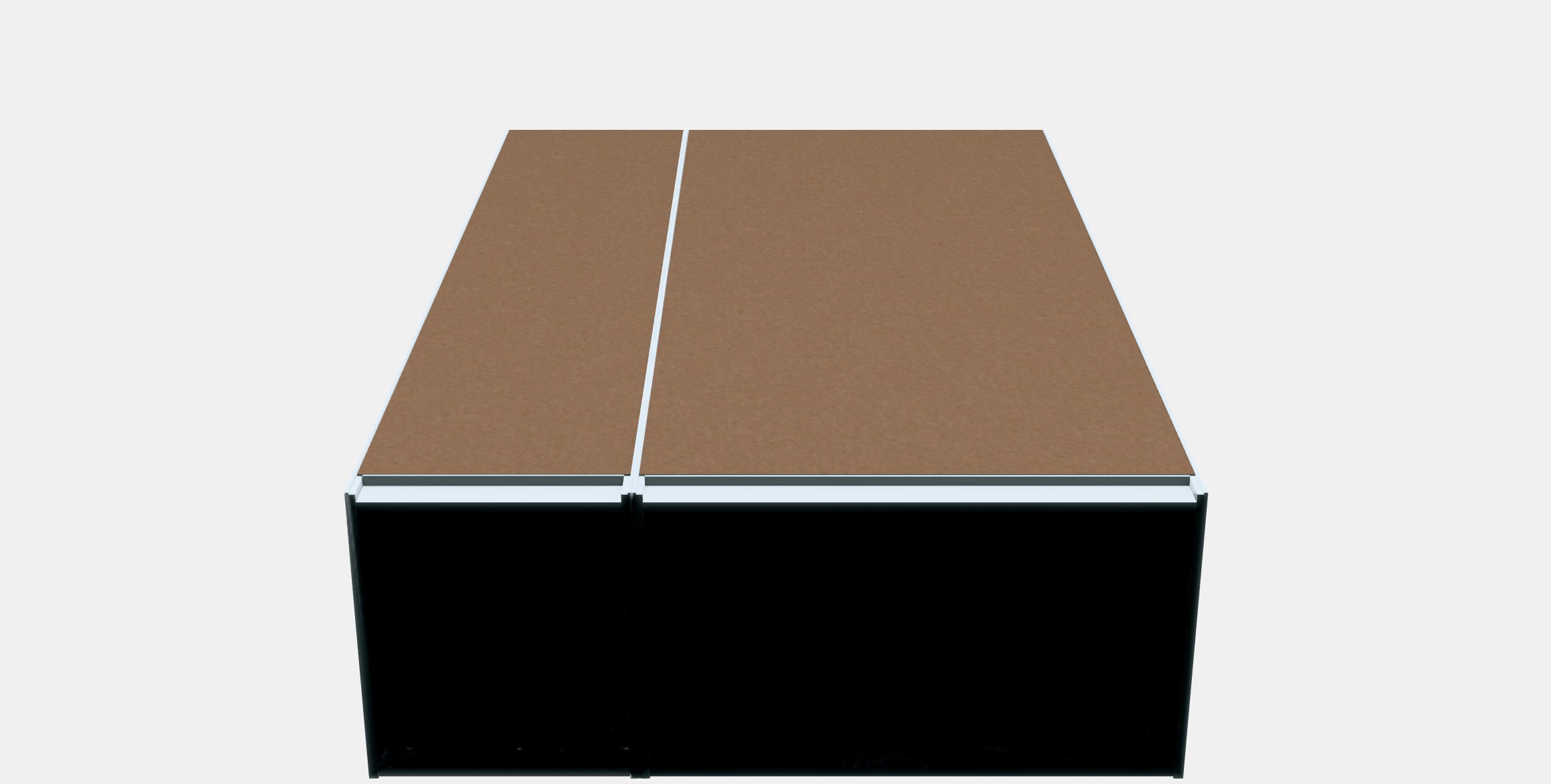 PAX - BERGSBO Wardrobe 4 Low-poly 3D model_5