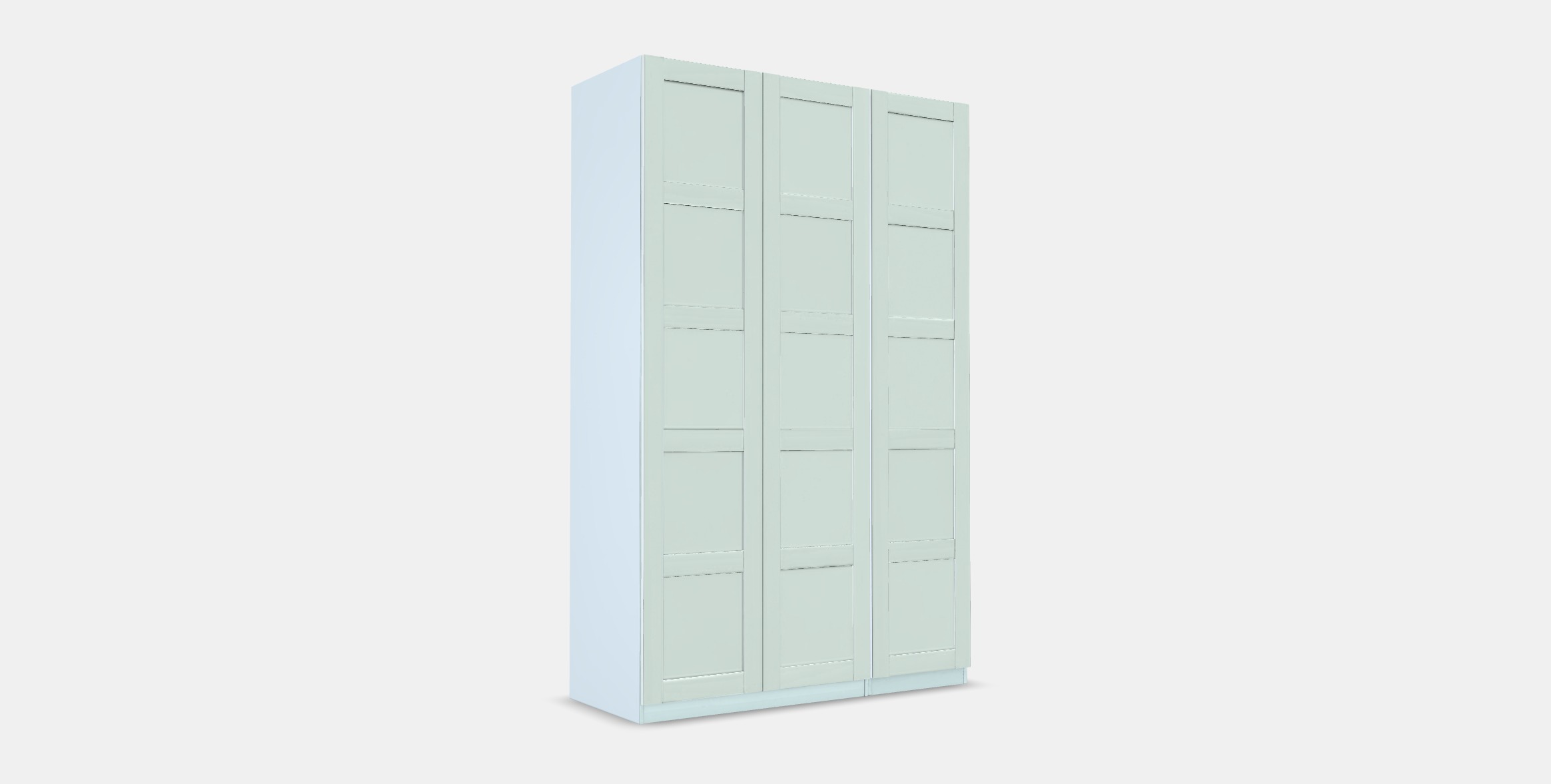 PAX - BERGSBO Wardrobe 4 Low-poly 3D model_2