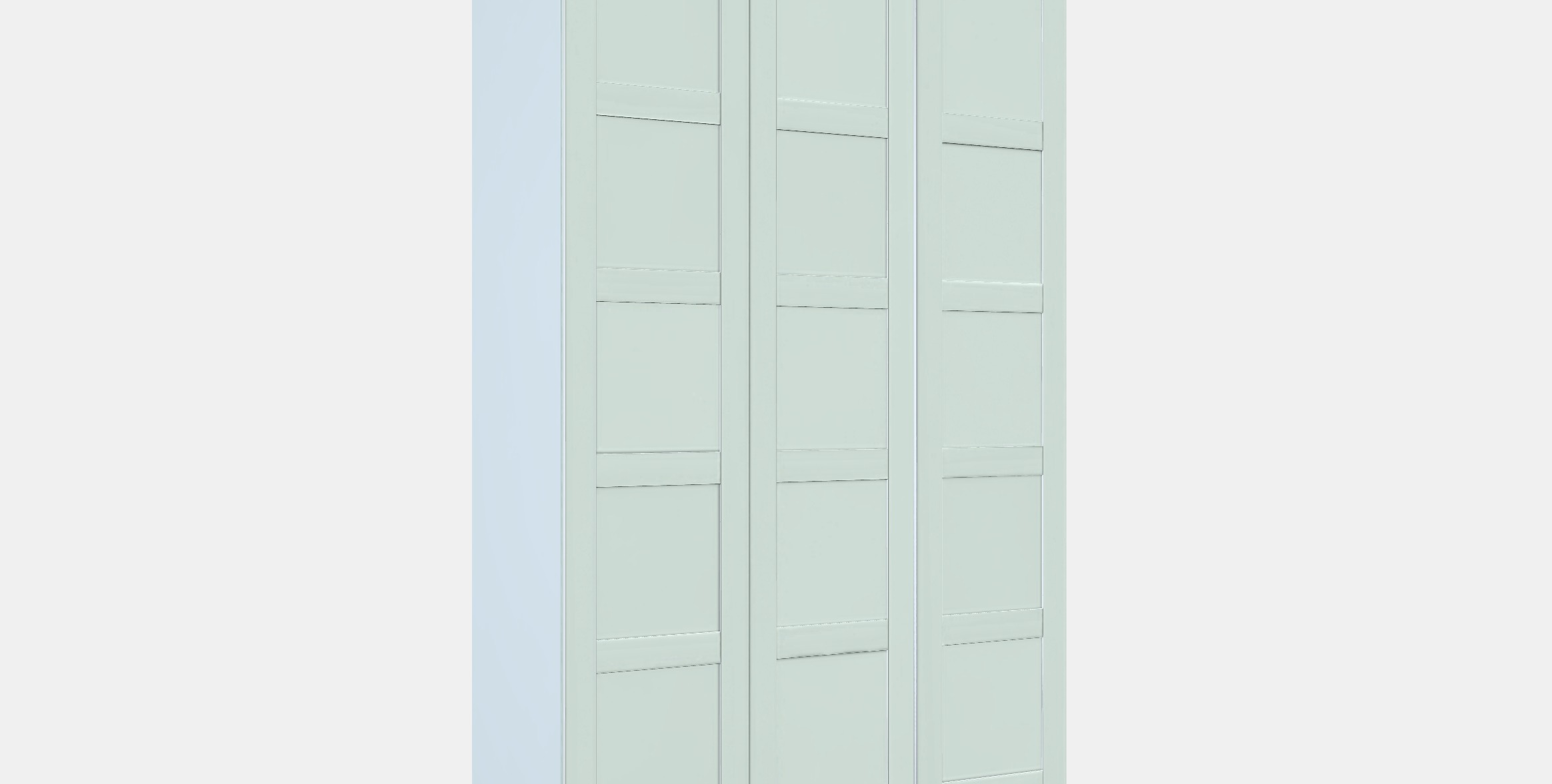 PAX - BERGSBO Wardrobe 4 Low-poly 3D model_8