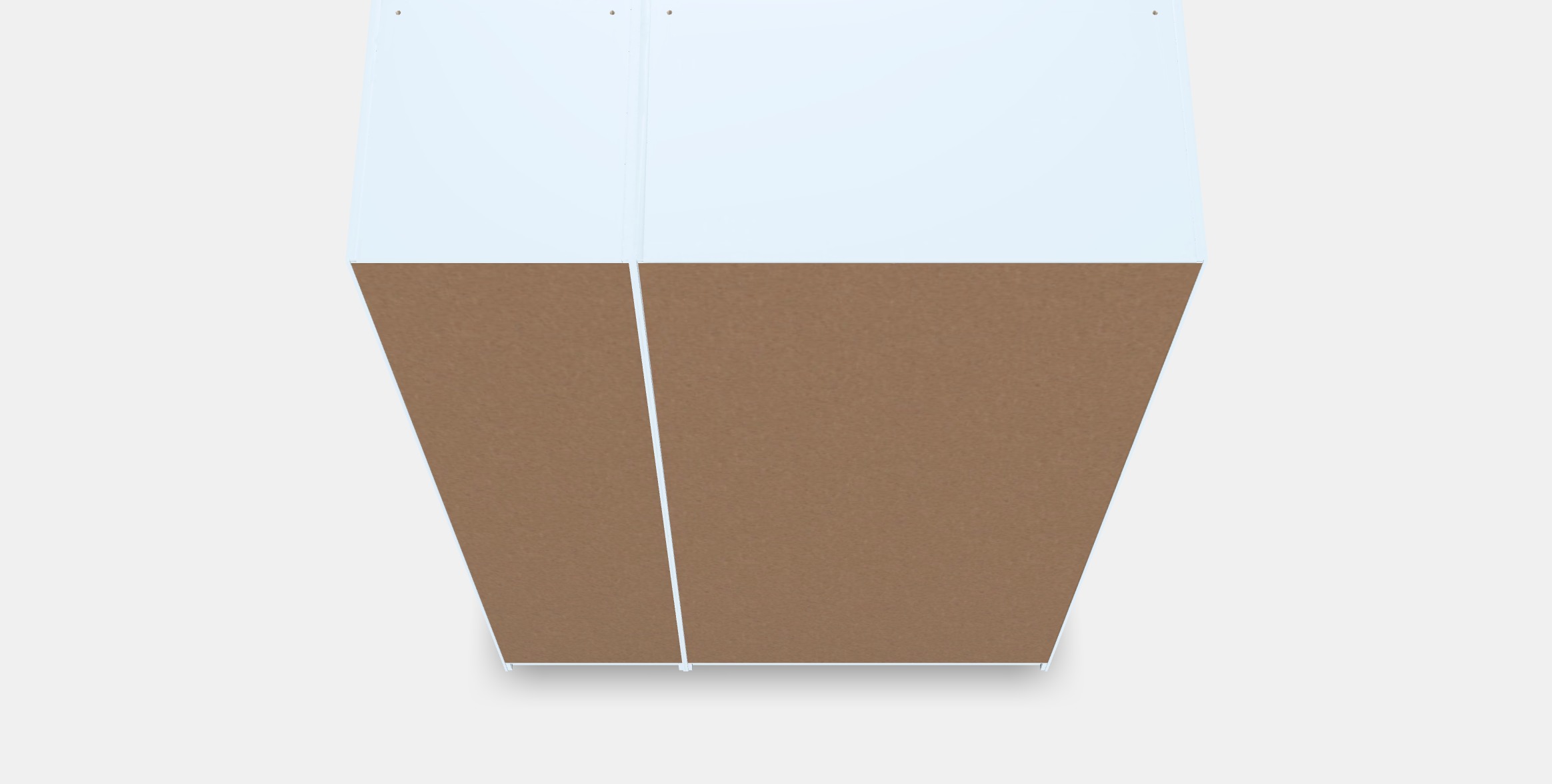 PAX - BERGSBO Wardrobe 4 Low-poly 3D model_6