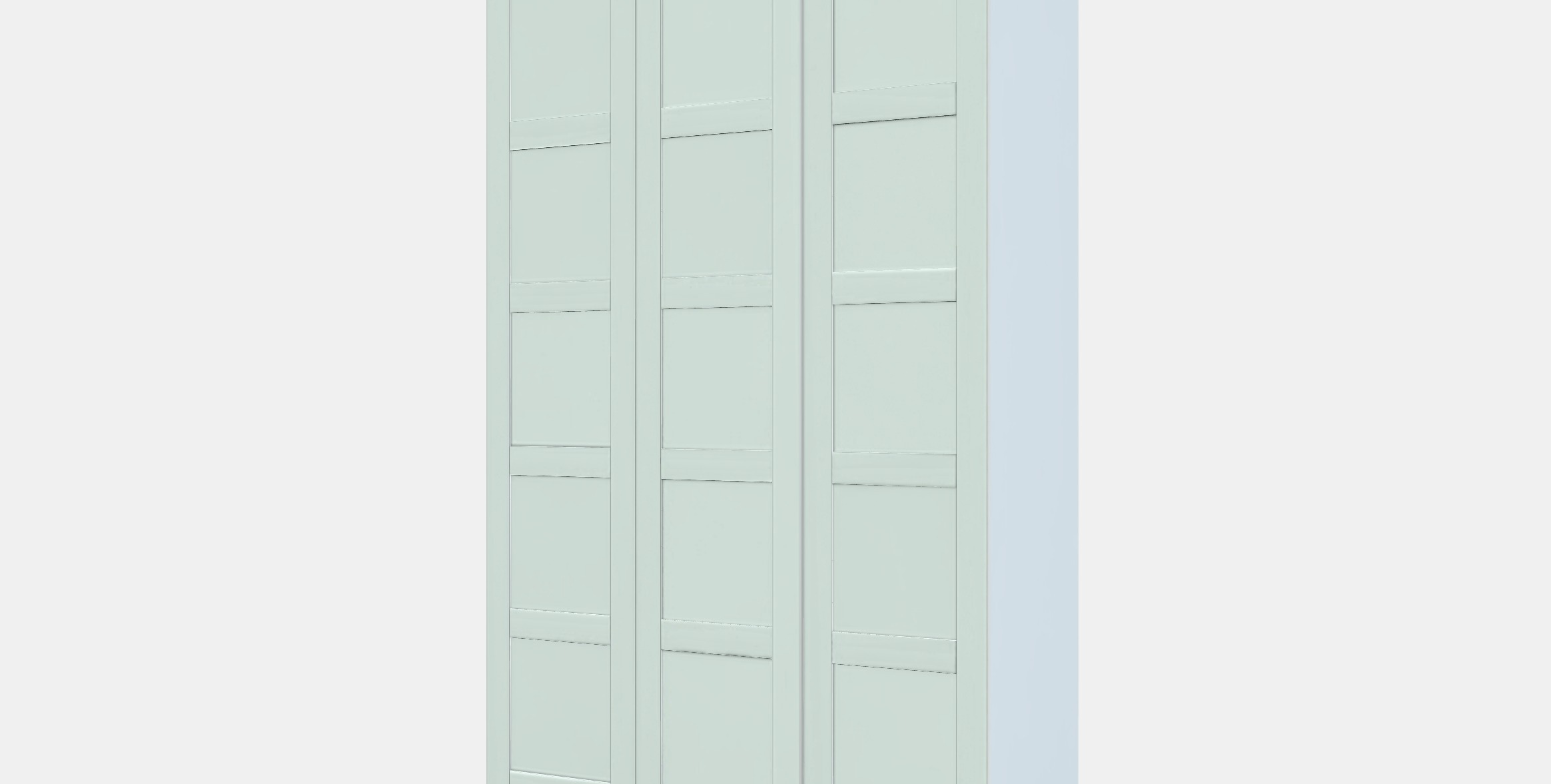 PAX - BERGSBO Wardrobe 4 Low-poly 3D model_13