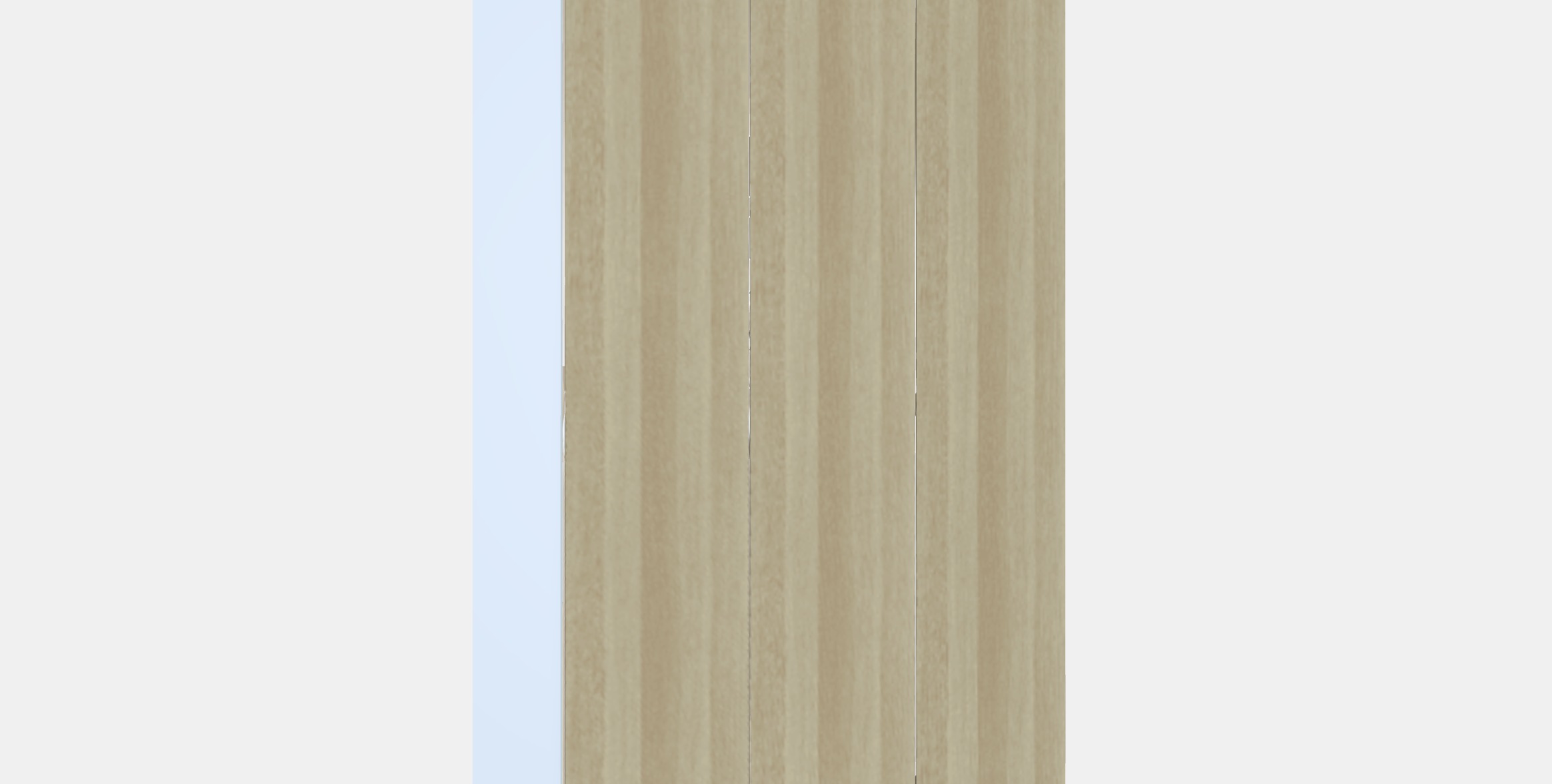 PAX - FORSAND Wardrobe combination 6 Low-poly 3D model_8