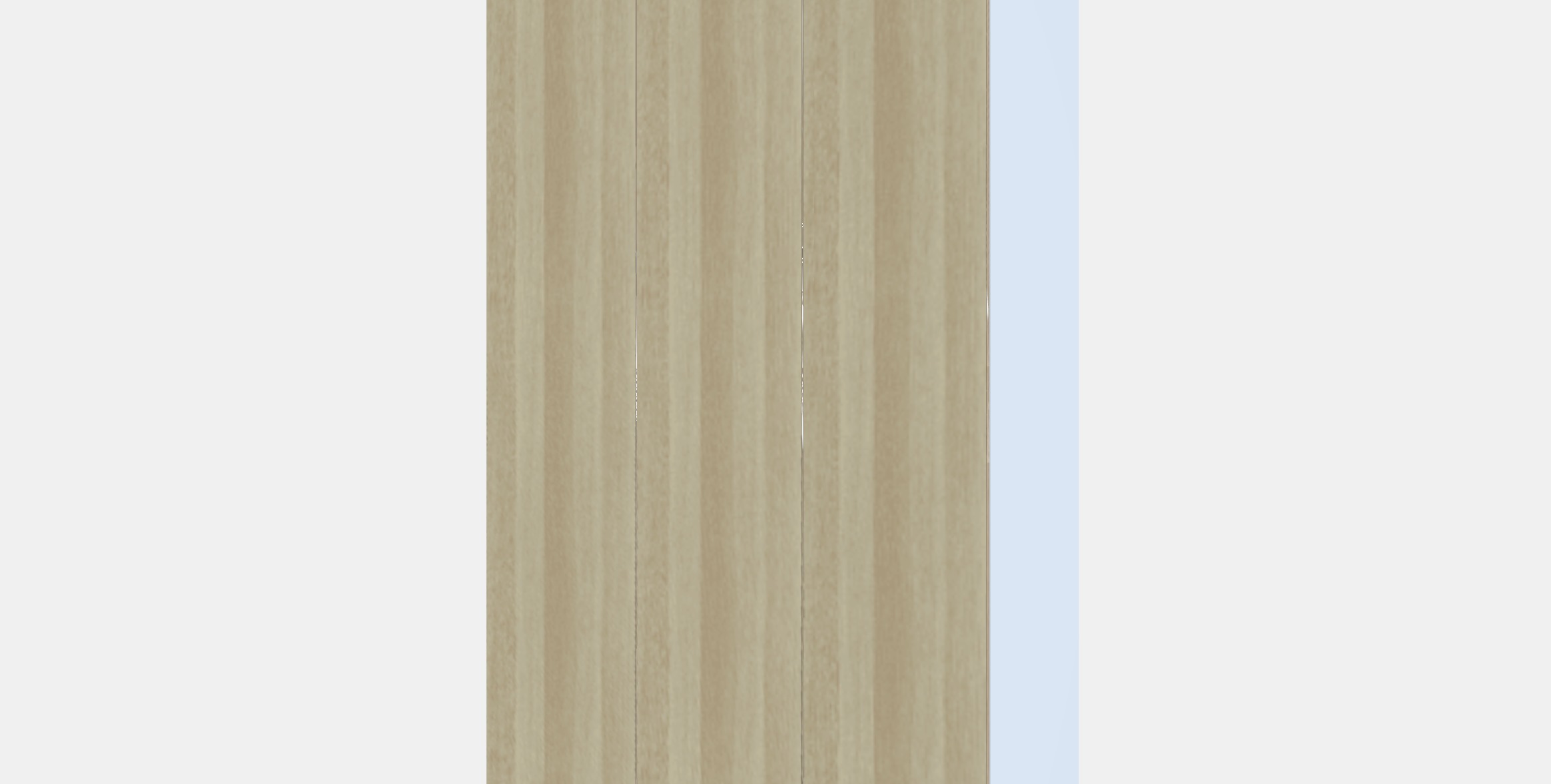 PAX - FORSAND Wardrobe combination 6 Low-poly 3D model_13