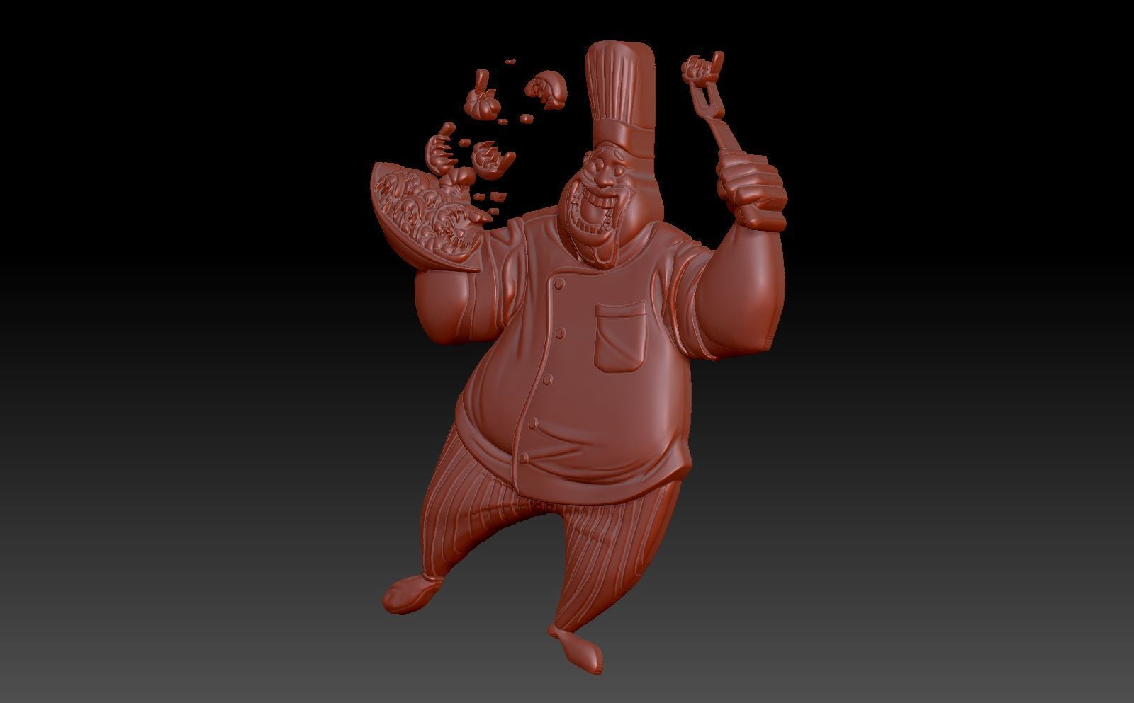 Cheerful cook 3D print model_4