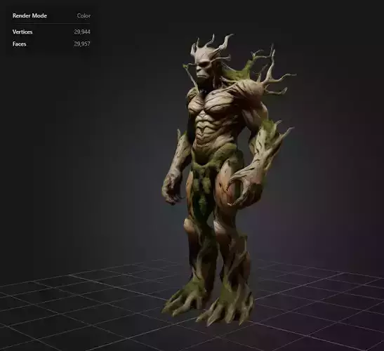 humanoid trent monster 3D model
