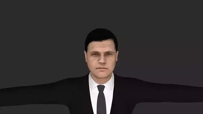 Babe Ruth Hyper Realistic Full Body Fully Rigged 3D Character Low-poly 3D model