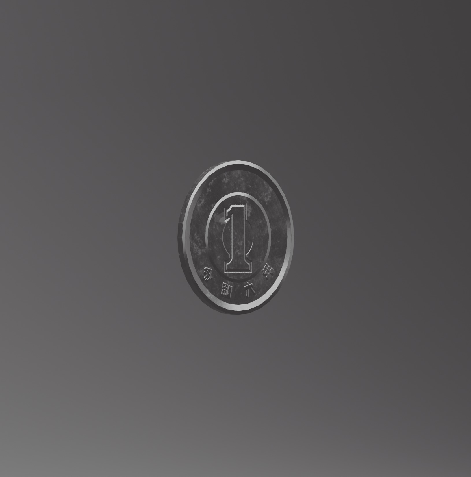 Low polygon version of 1 yen Free 3D model_6