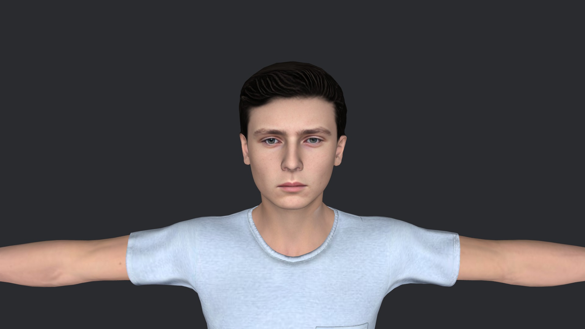 Barron Trump Hyper Realistic Full Body Fully Rigged 3D Character Low-poly 3D model_31