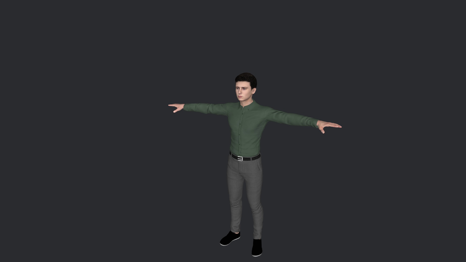 Barron Trump Hyper Realistic Full Body Fully Rigged 3D Character Low-poly 3D model_15