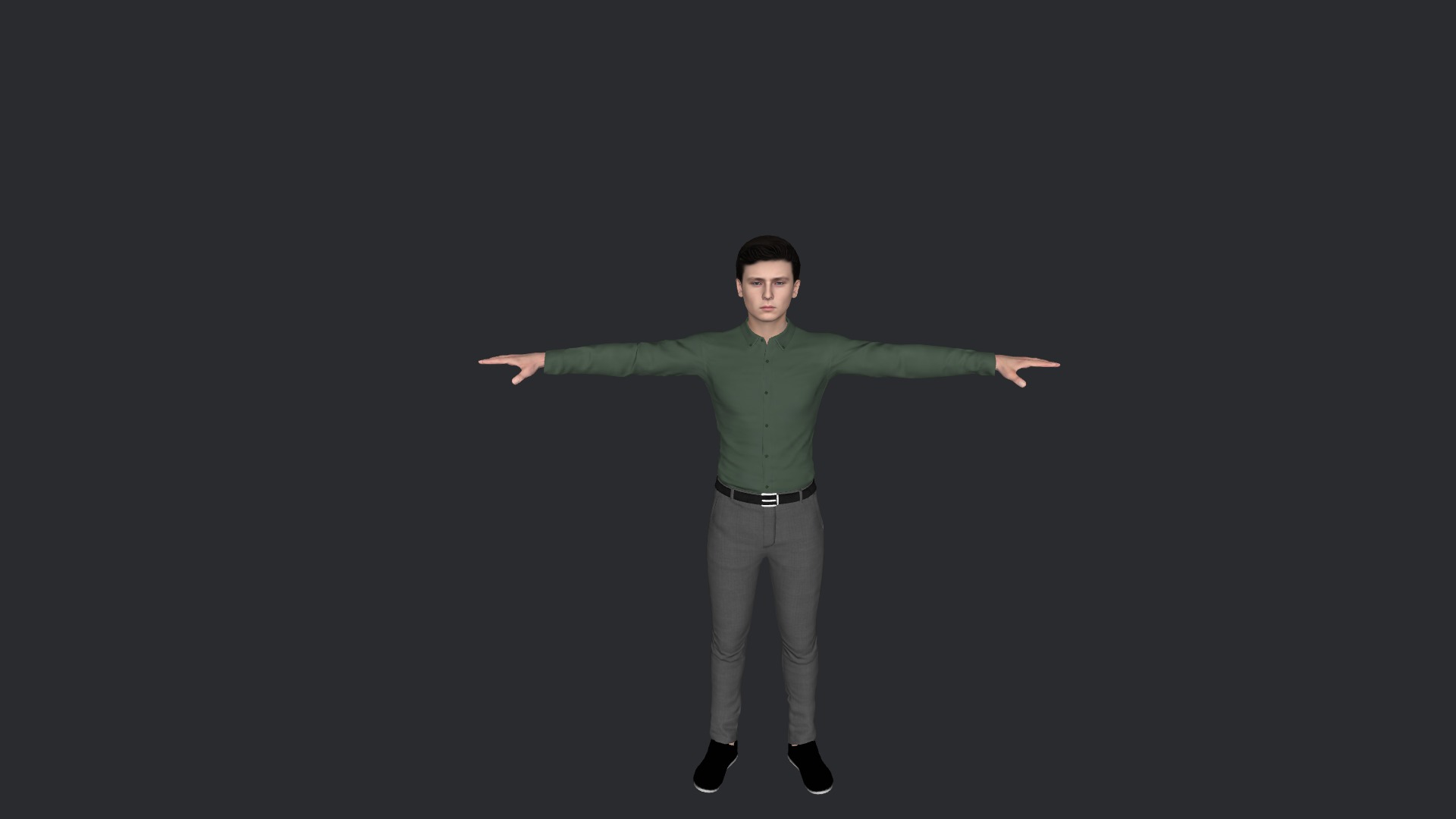 Barron Trump Hyper Realistic Full Body Fully Rigged 3D Character Low-poly 3D model_13