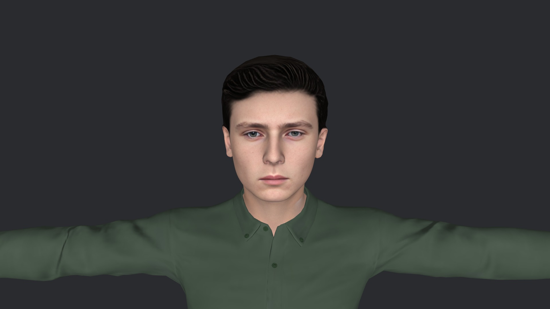 Barron Trump Hyper Realistic Full Body Fully Rigged 3D Character Low-poly 3D model_5