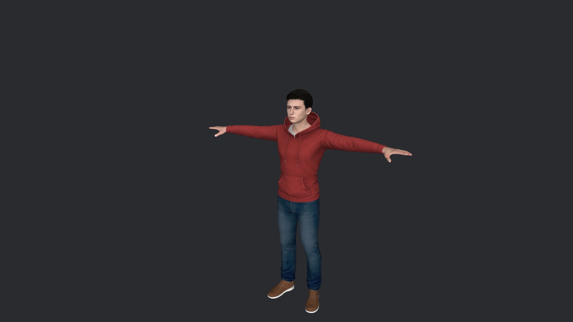 Barron Trump Hyper Realistic Full Body Fully Rigged 3D Character Low-poly 3D model_3