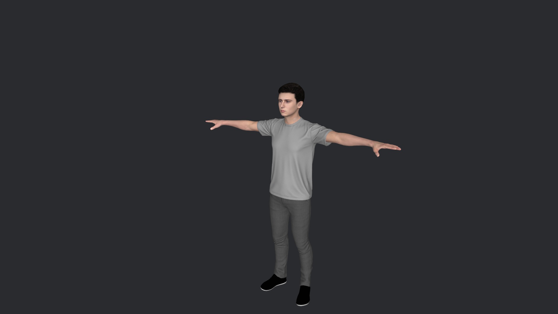 Barron Trump Hyper Realistic Full Body Fully Rigged 3D Character Low-poly 3D model_28