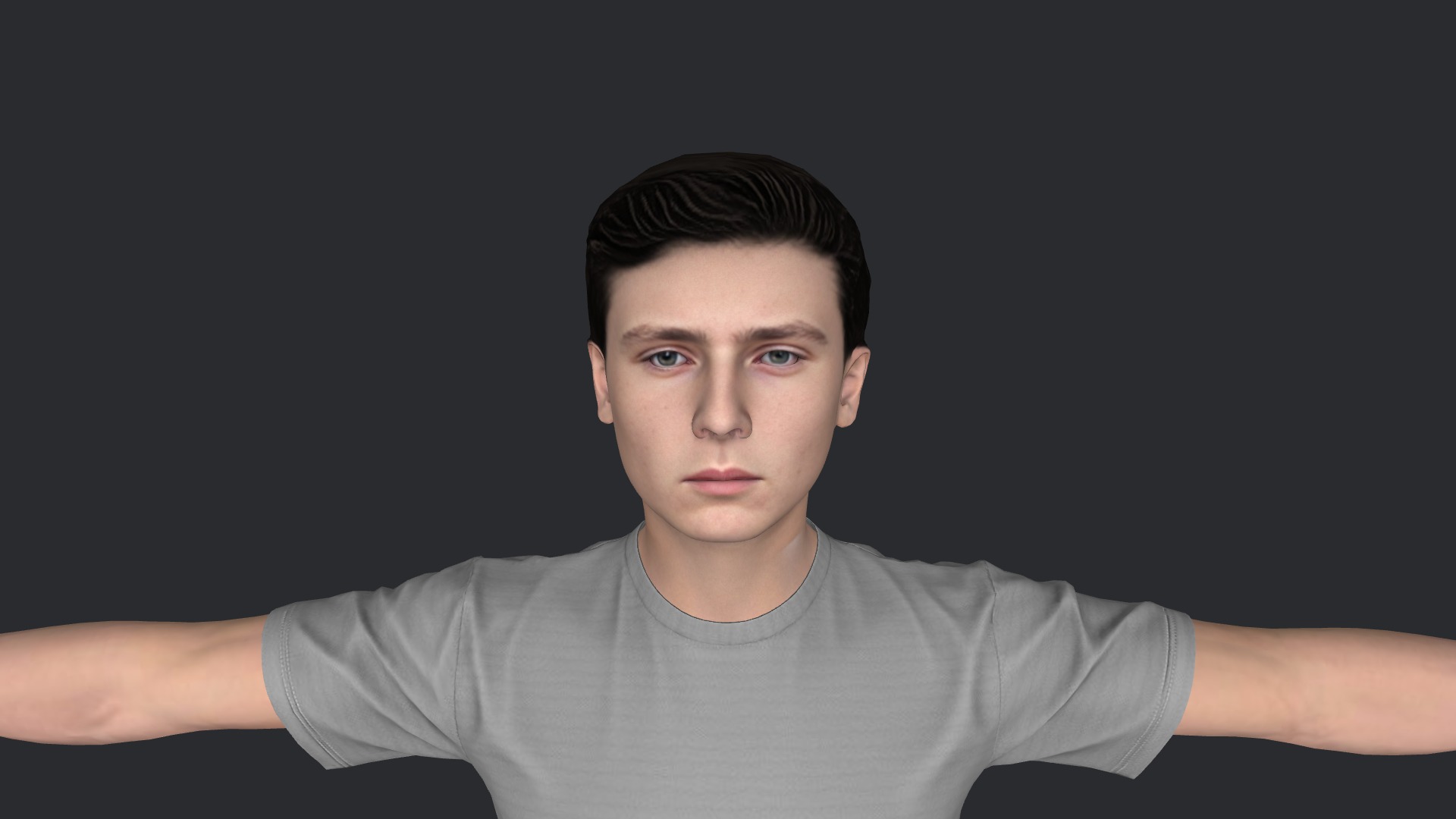 Barron Trump Hyper Realistic Full Body Fully Rigged 3D Character Low-poly 3D model_19