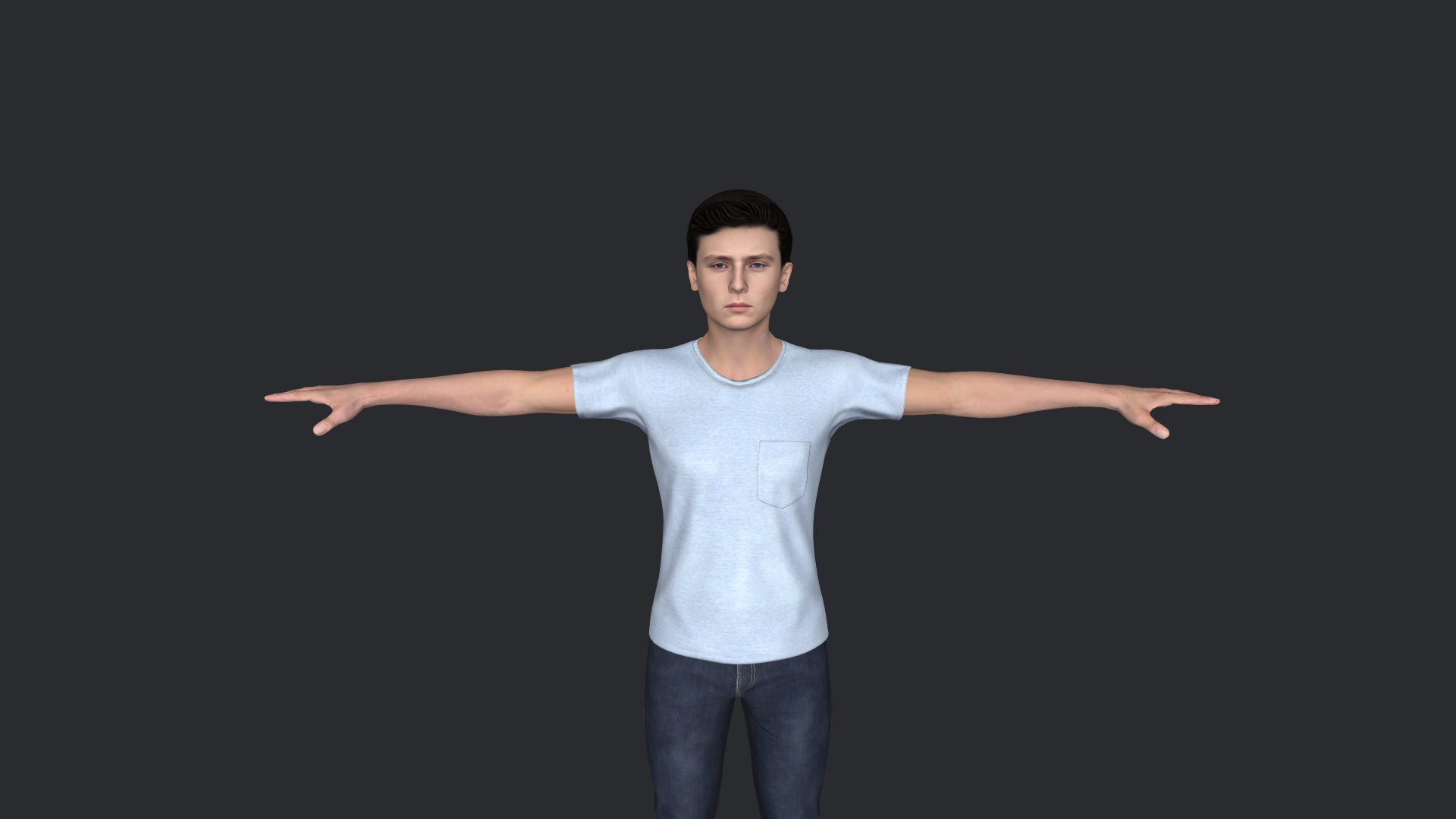 Barron Trump Hyper Realistic Full Body Fully Rigged 3D Character Low-poly 3D model_14