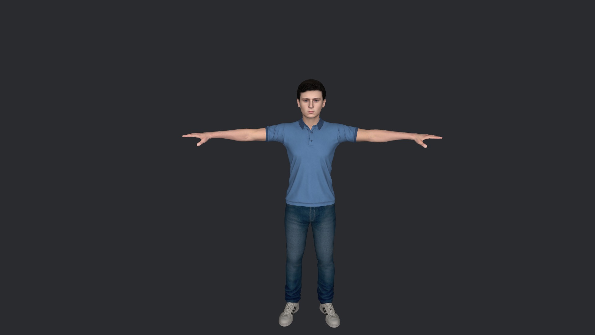 Barron Trump Hyper Realistic Full Body Fully Rigged 3D Character Low-poly 3D model_23