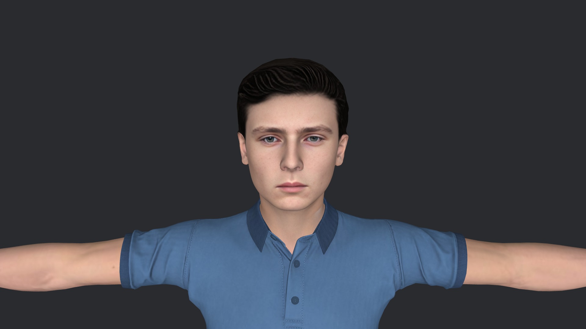 Barron Trump Hyper Realistic Full Body Fully Rigged 3D Character Low-poly 3D model_22