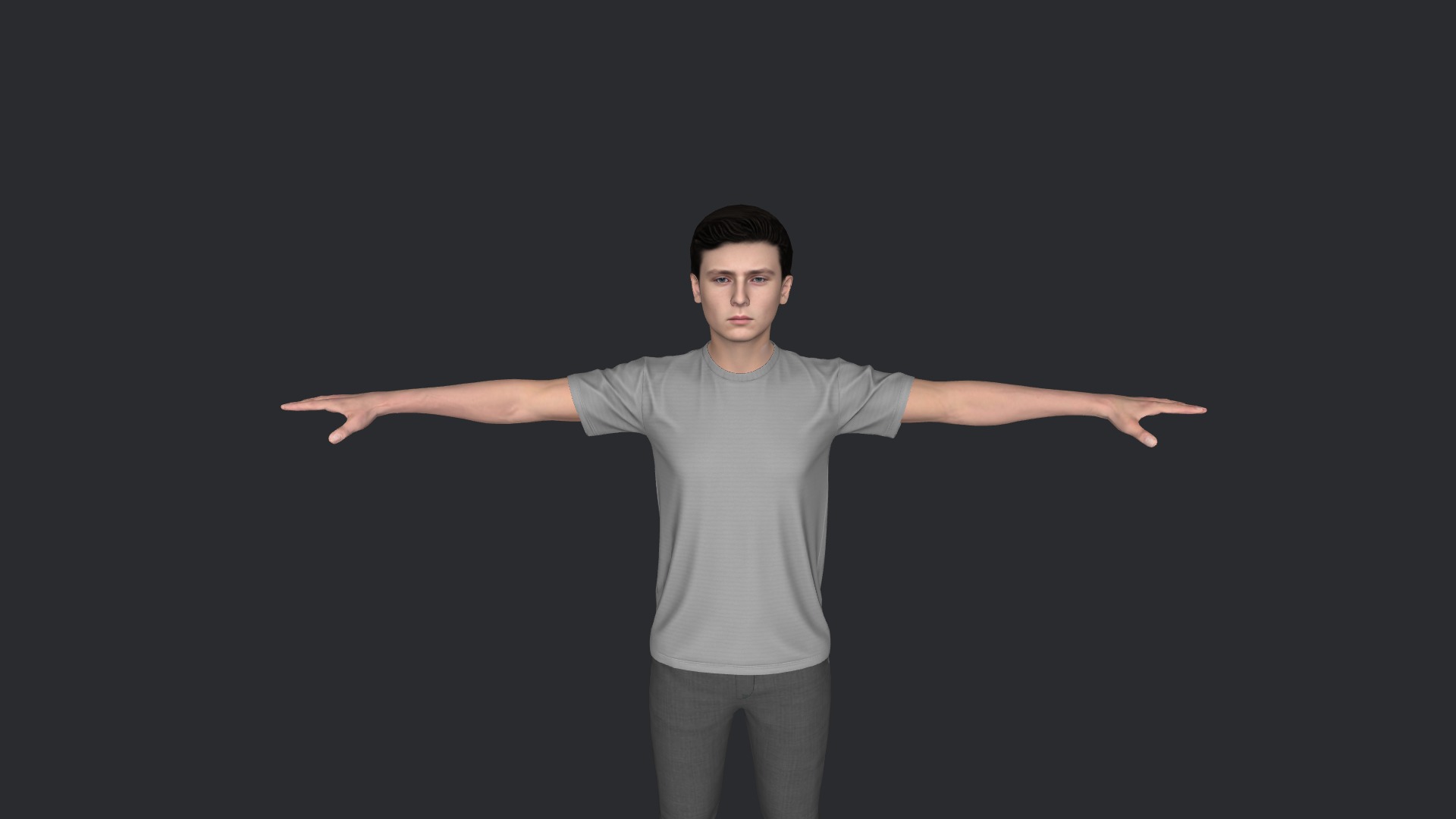 Barron Trump Hyper Realistic Full Body Fully Rigged 3D Character Low-poly 3D model_6