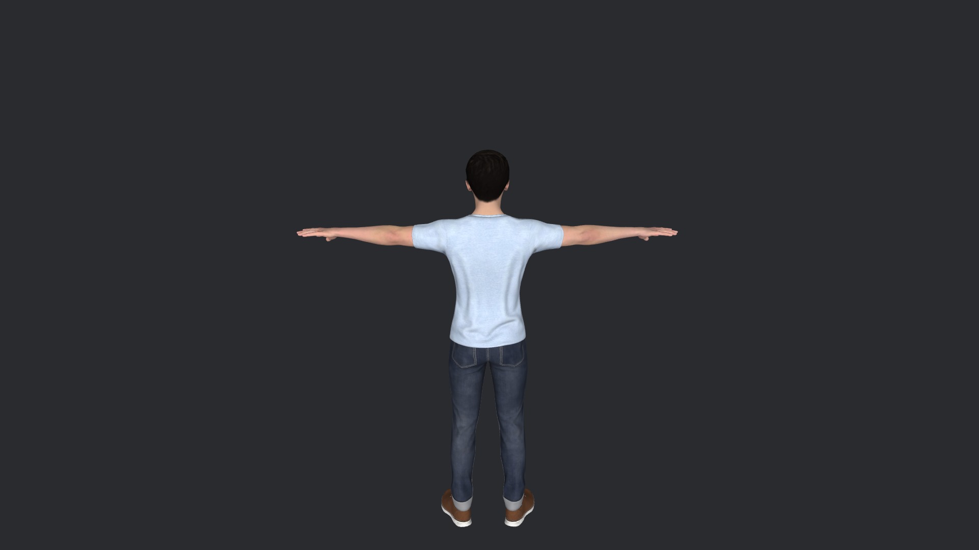 Barron Trump Hyper Realistic Full Body Fully Rigged 3D Character Low-poly 3D model_30